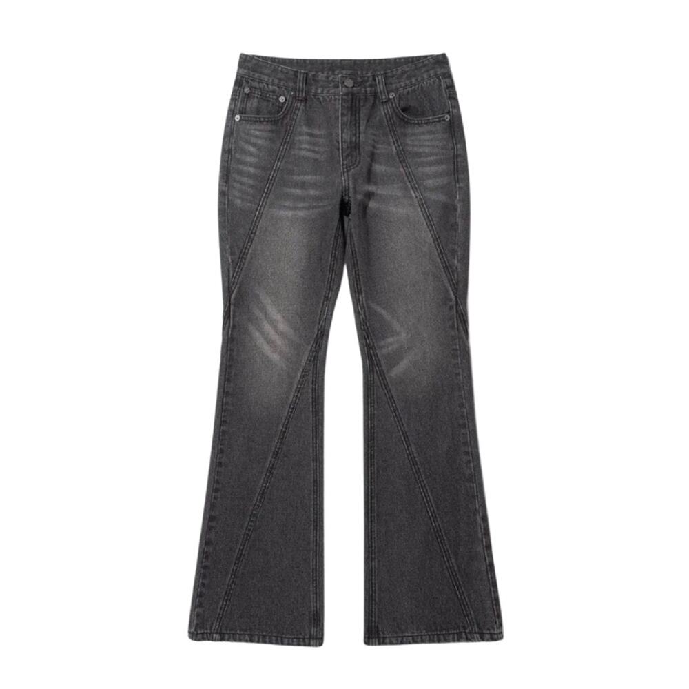 NOT4NERD Women Low Waist Flare Jeans Denim Pants Y2K Grunge Punk Size 26